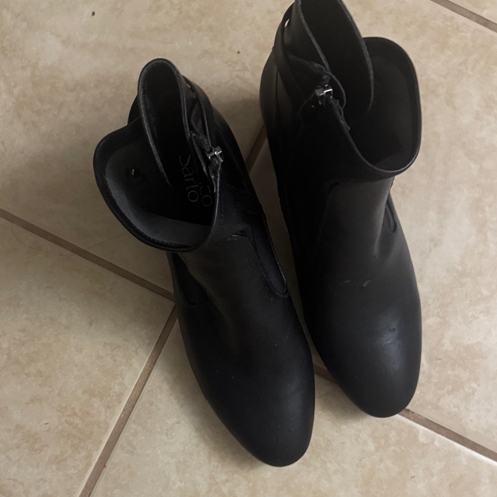 Franco Sarto Black Ankle Booties